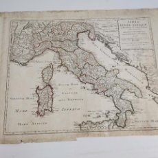 Arte: TABULA ITALIAE ANTIQUAE IN REGIONES XI AB AUGUSTO DIVISAE. GUILLELMO DEL’ISLE 1715.. Lote 326943448