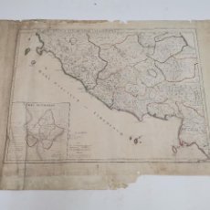 Arte: MAPA REGIONUM ITALIAE MEDIARUM TABULA GEOGRAPHICA. 1745.. Lote 327089908