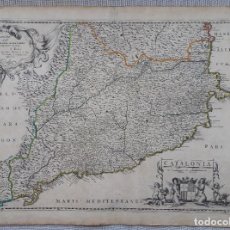 Arte: MAPA DE CATALUNYA - LOCHOM MARIETTE - AÑO 1652. Lote 211412289