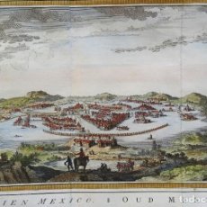 Arte: CIUDAD DE MEXICO VAN DER SCHLEY, 1758, ANCIEN MEXICO / OUD MEXICO. Lote 354682588