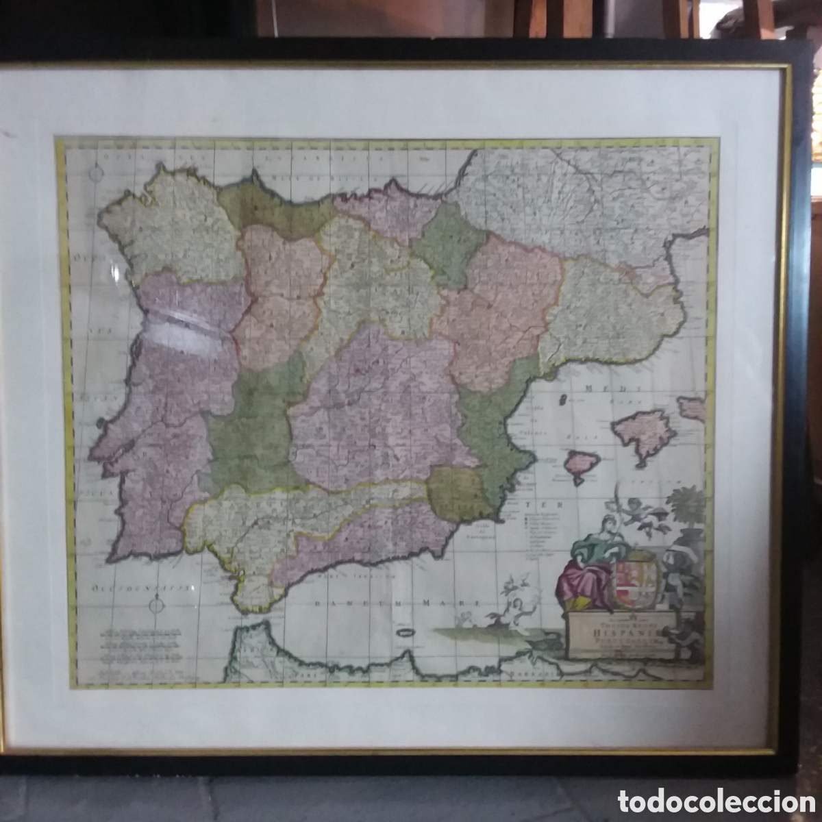Arte: Mapa de Espa&ntilde;a. S XVIII - Foto 1