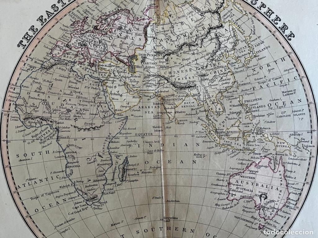 mapa del hemisferio oriental