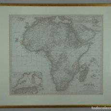 Arte: GRAN MAPA DE ÁFRICA, 1843. A.H. KÖHLER