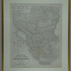 Arte: GRAN MAPA DE GRECIA Y LAS ÍSLAS JÓNICAS ( EUROPA), 1841. F. SW. STREIT / HINRICH