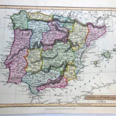 Arte: SPAIN AND PORTUGAL. 1823 REGODI. EDICIÓN HENRY FISCHER