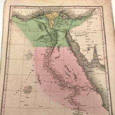 Arte: MAPA 1825 FINLEY FILADELFIA EGIPTO