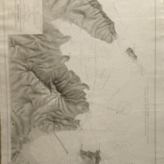 Arte: CARTA NÀUTICA - MAR MEDITERRÁNEO - PLANO DEL PUERTO Y ARSENAL DE CARTAGENA - AÑO 1881 - 68.50 X 103