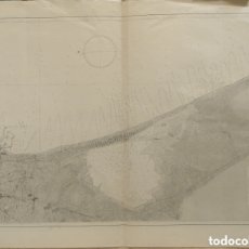Arte: CARTA NÀUTICA - DESDE CABO CULLERA HASTA EL GRAO DE VALENCIA - ALBUFERA - AÑO 1877 - 106.50 X 72 CM
