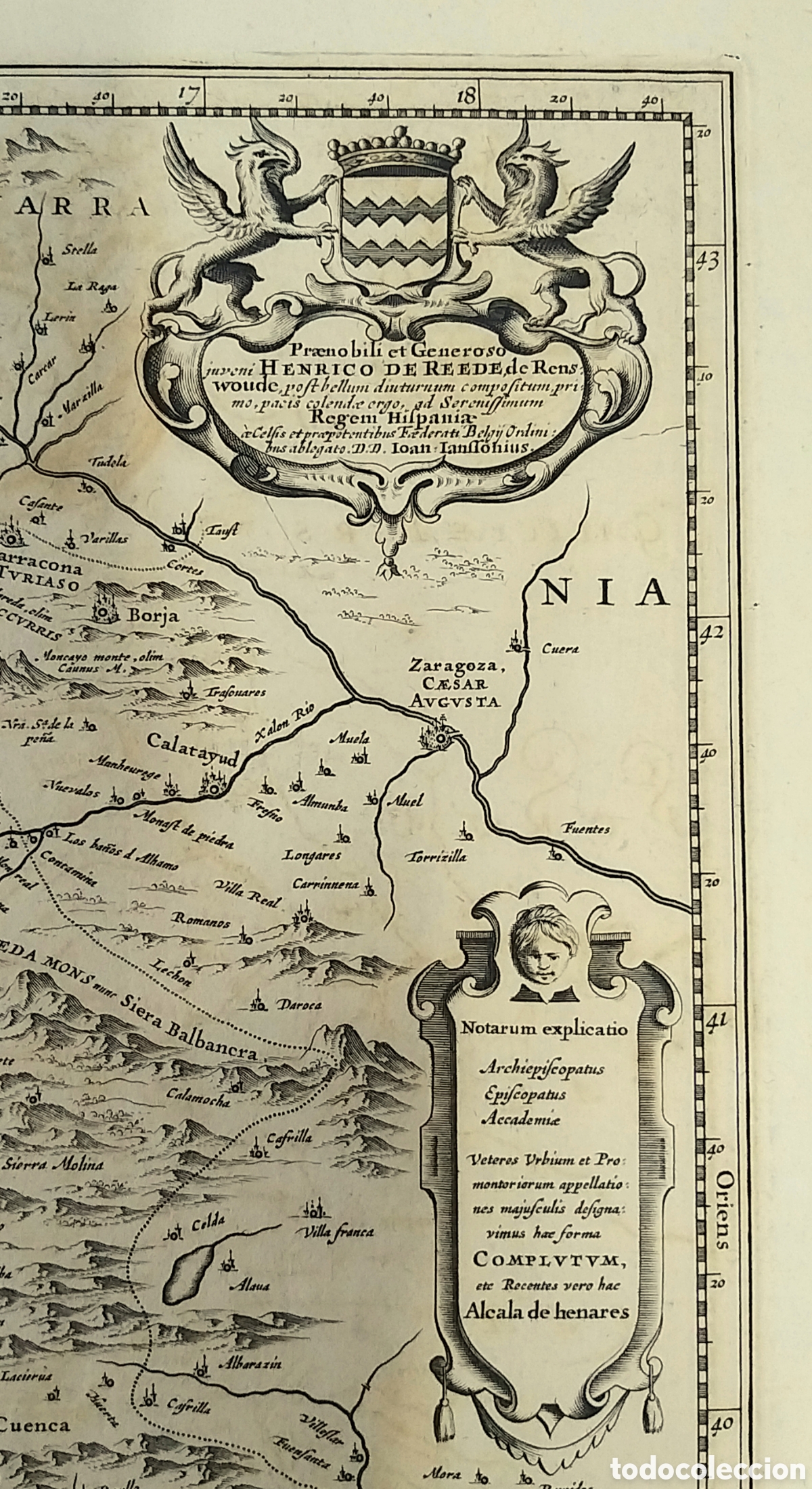 Arte: CASTILLA NOVA Mapa de BLAEU. 1735. - Foto 3
