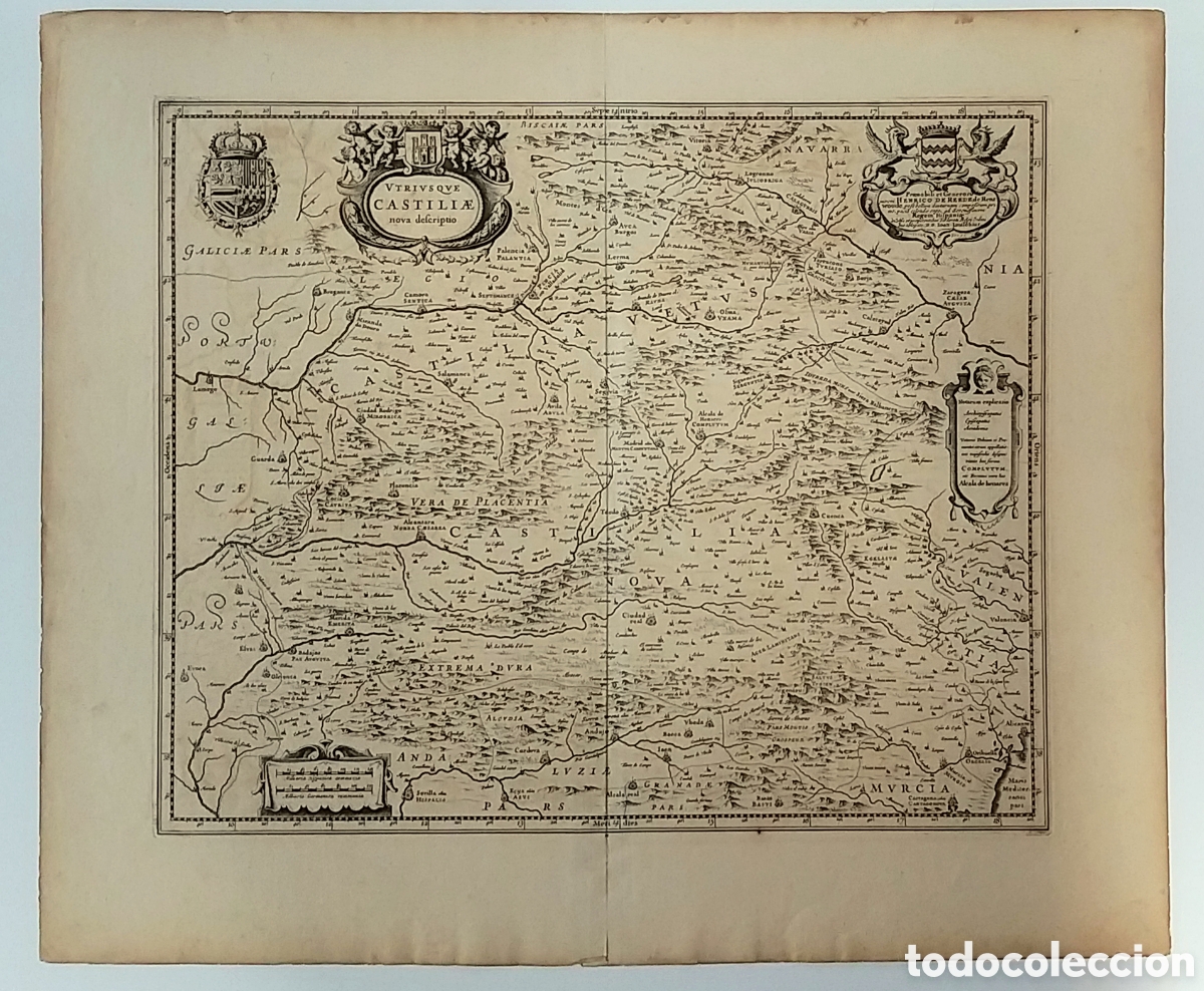 Arte: CASTILLA NOVA Mapa de BLAEU. 1735. - Foto 1