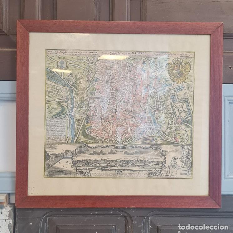 Arte: Plano Madrid Matthaus Seutter - Foto 1