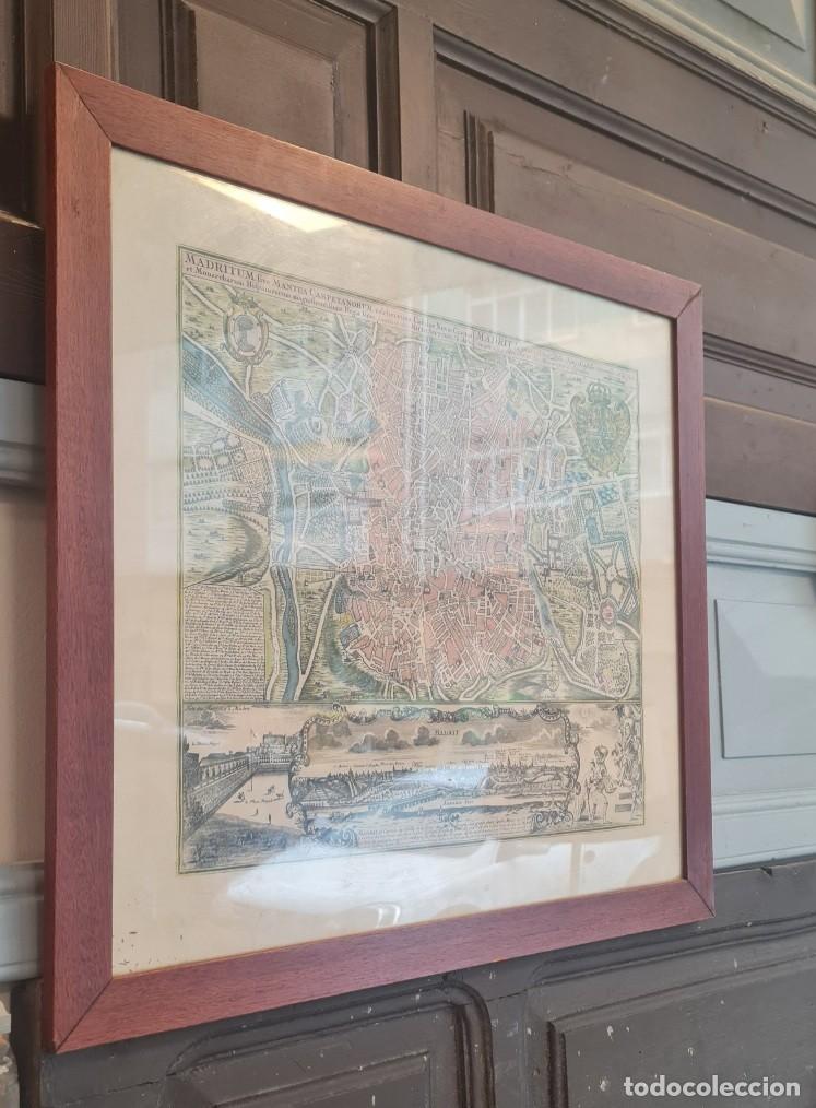 Arte: Plano Madrid Matthaus Seutter - Foto 2