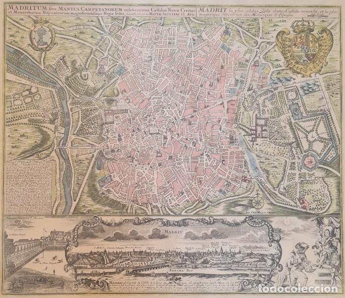 Arte: Plano Madrid Matthaus Seutter - Foto 5