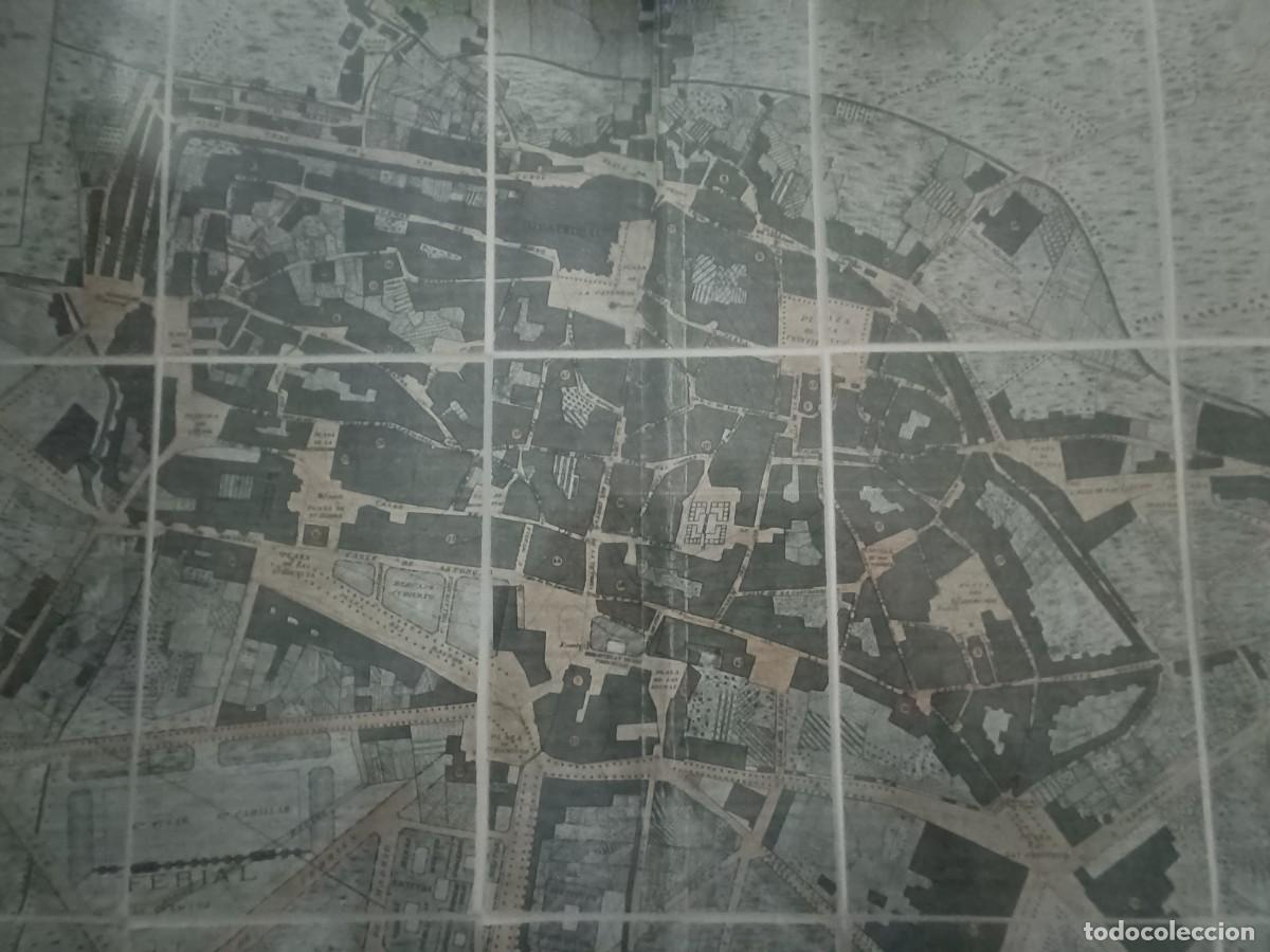 Arte: Plano de la ciudad de Leon . Mapa entelado. - Foto 17