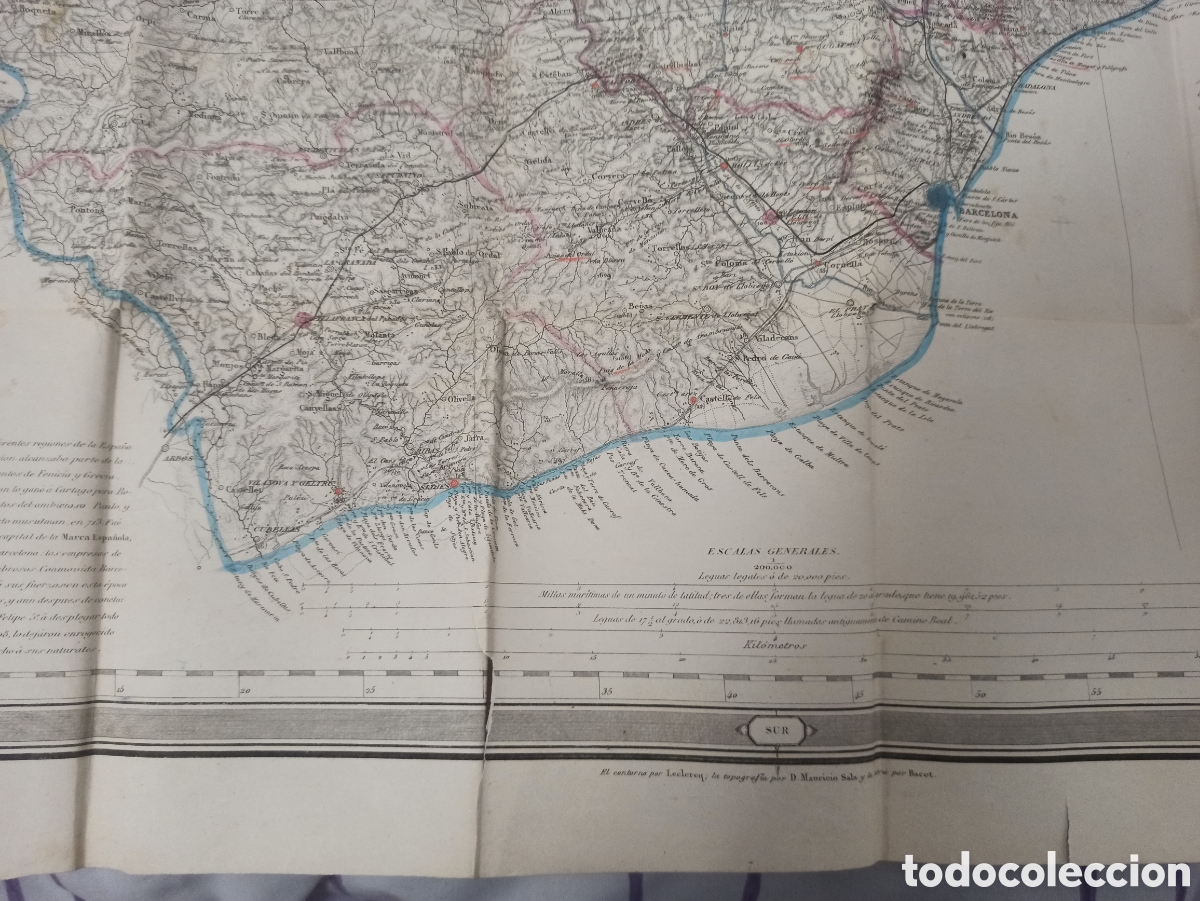 Arte: Mapa de Francisco Coello Barcelona - Foto 4