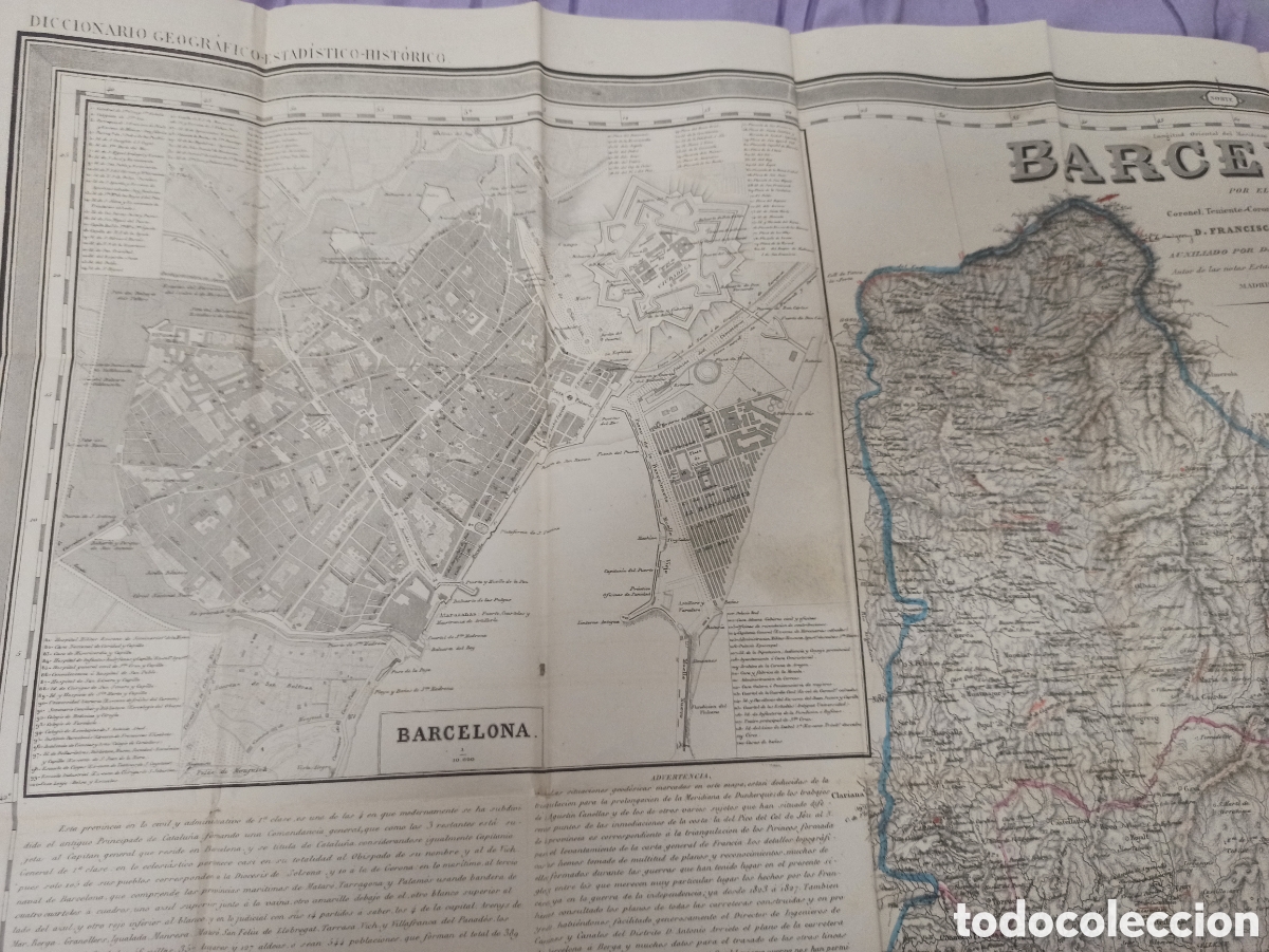 Arte: Mapa de Francisco Coello Barcelona - Foto 6