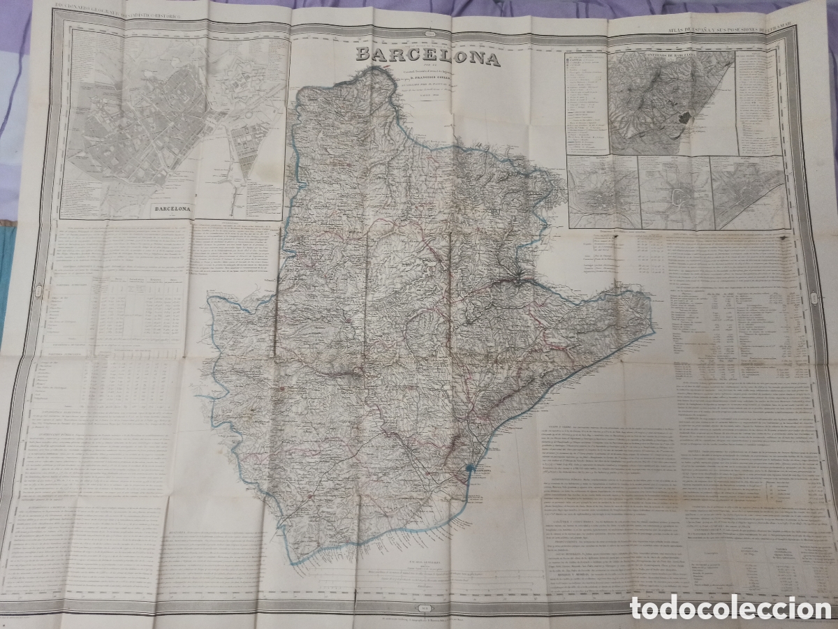 Arte: Mapa de Francisco Coello Barcelona - Foto 1