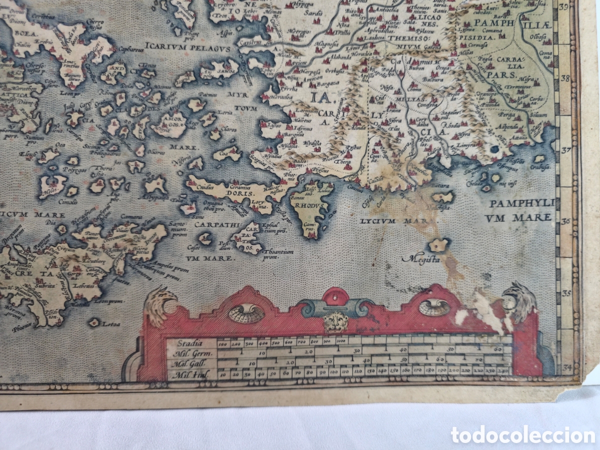 Arte: Antiguisimo Mapa de Grecia - Foto 3