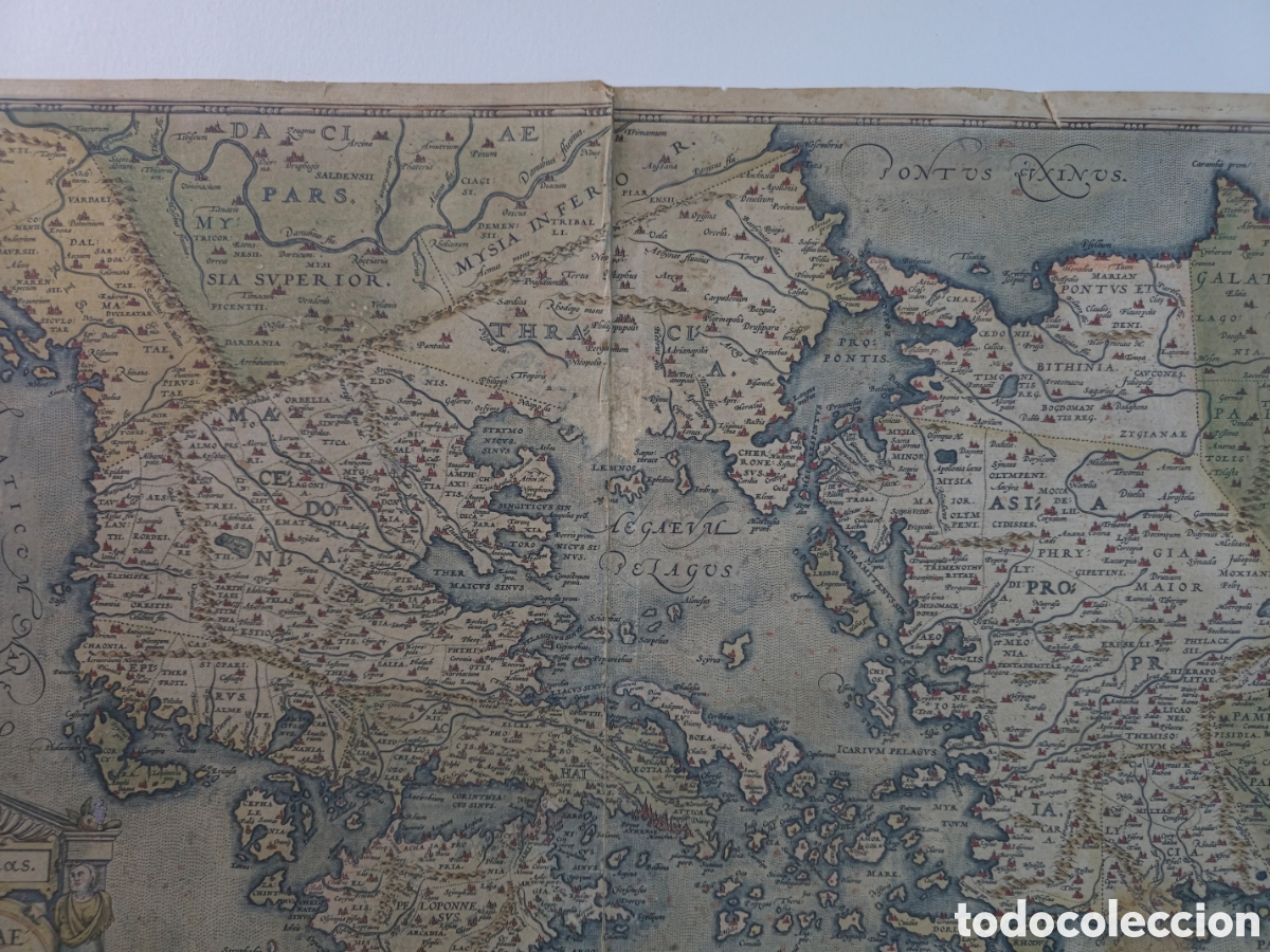 Arte: Antiguisimo Mapa de Grecia - Foto 4