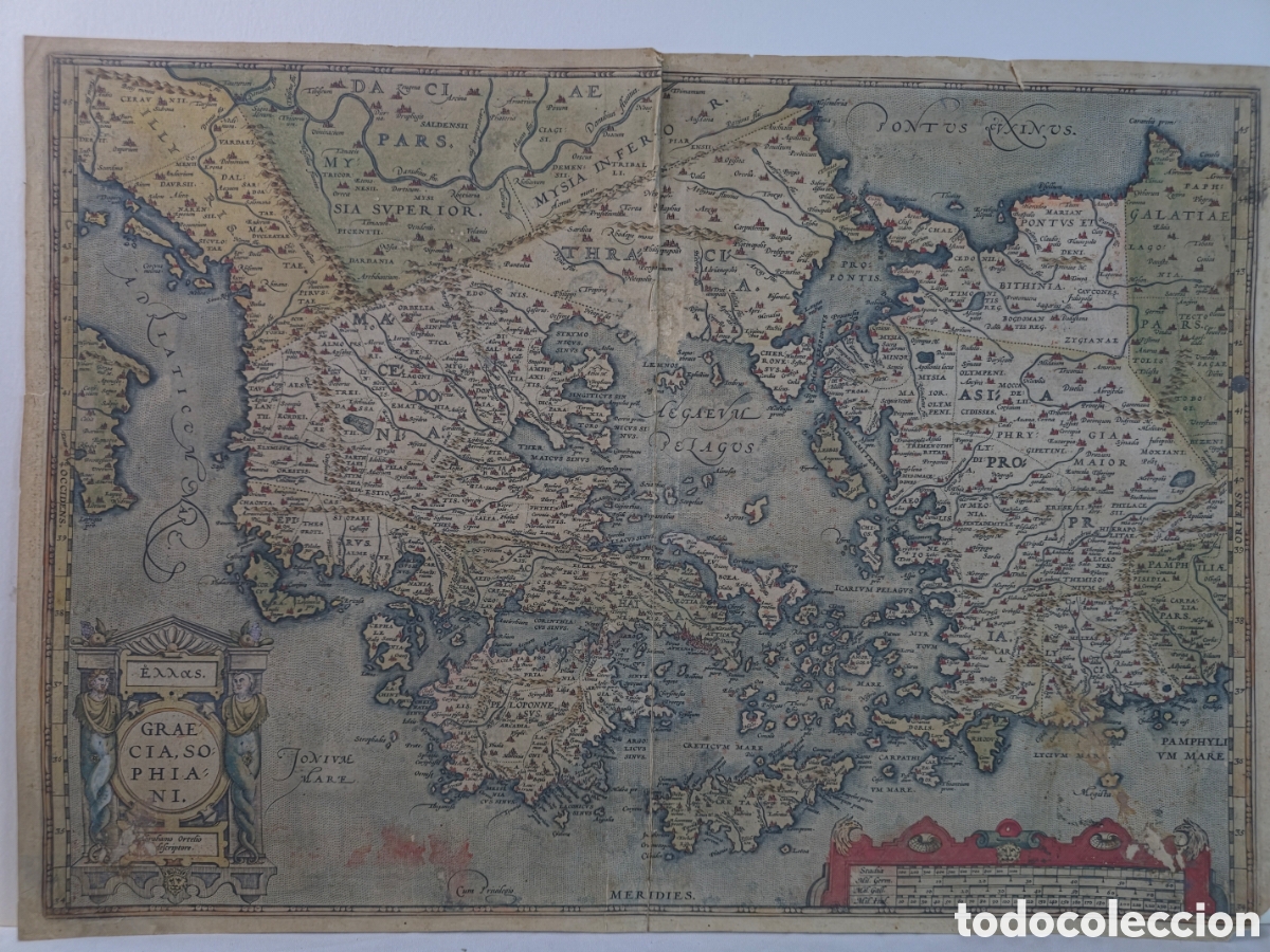 Arte: Antiguisimo Mapa de Grecia - Foto 1