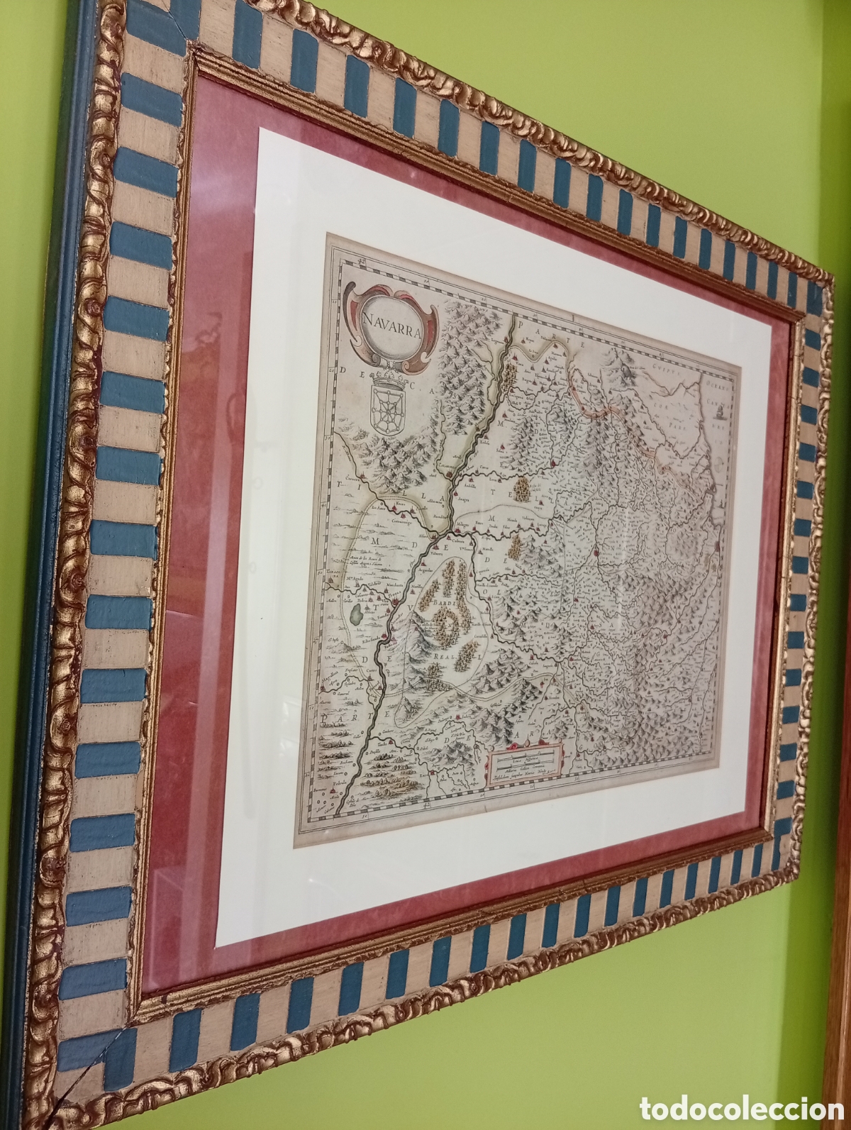 Arte: Gran Mapa Navarra a&ntilde;o 1630 - Foto 1