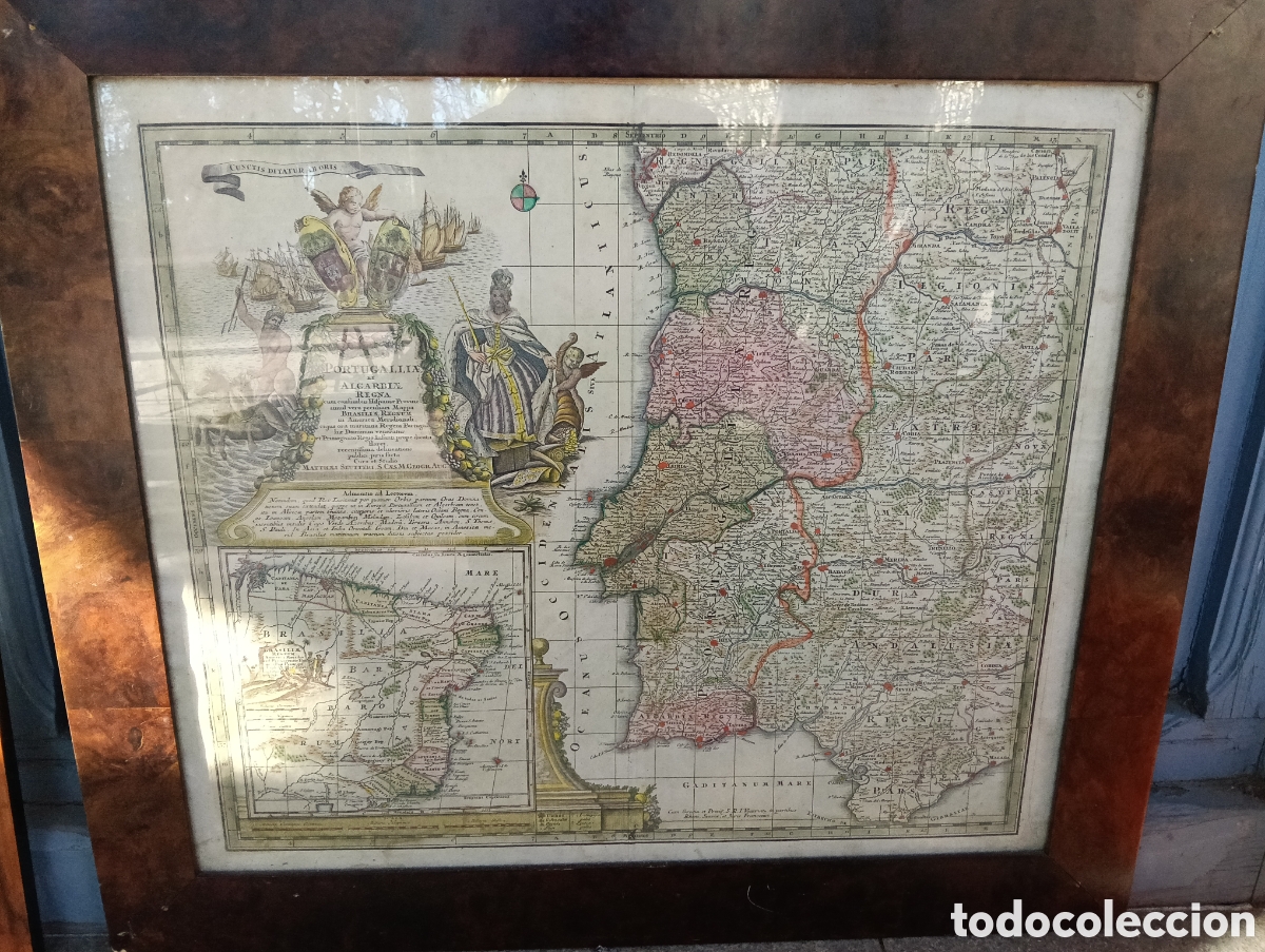 Arte: Mapa Hist&oacute;rico de Portugal y Algarve