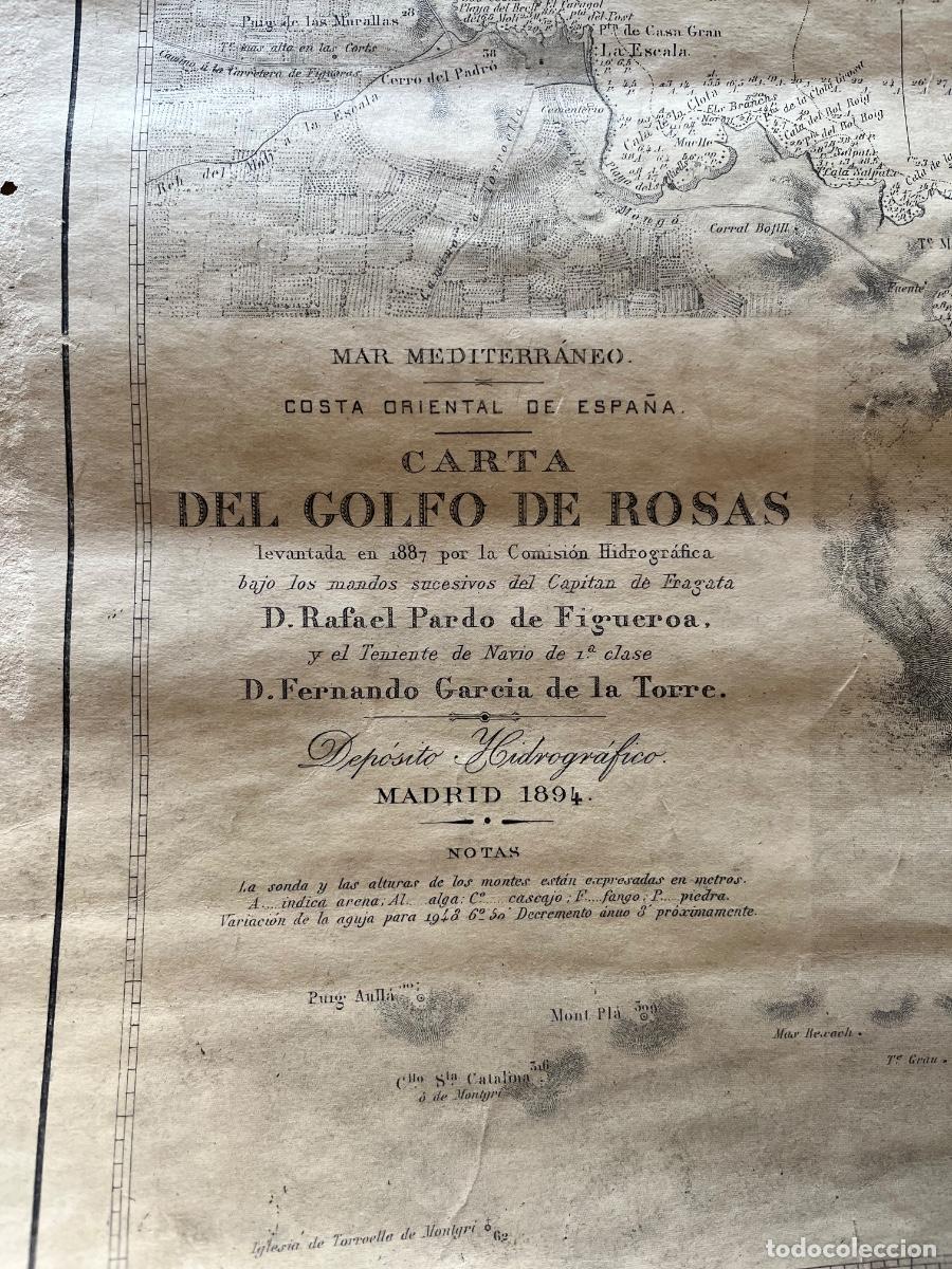Arte: Carta nautica historica del Golfo de Rosas