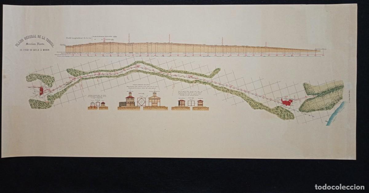 Arte: Plano de la Trocha de Ciego de &Aacute;vila a Mor&oacute;n.