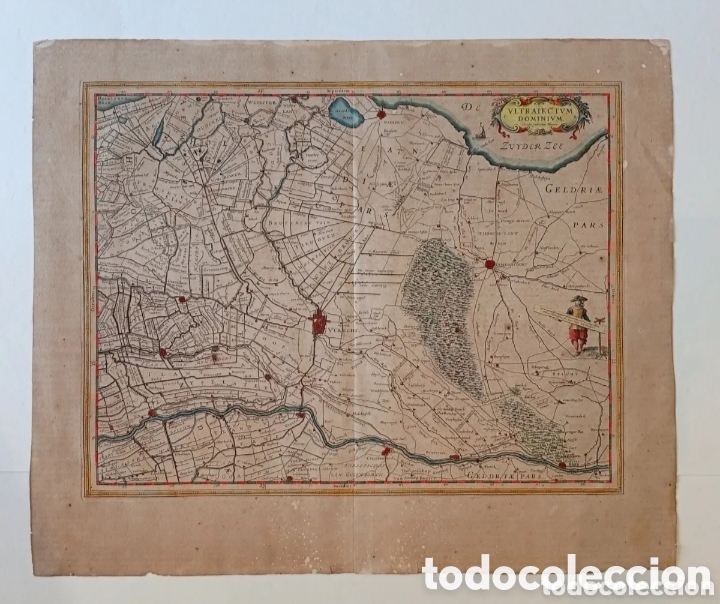 Art: Mapa de Utrecht excudit Guiljelmus Blaeuw editado en AMSTERDAM 1643
