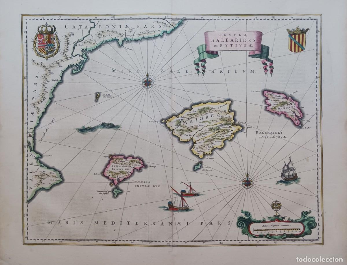 Arte: Mapa de las Islas Baleares del siglo XVII