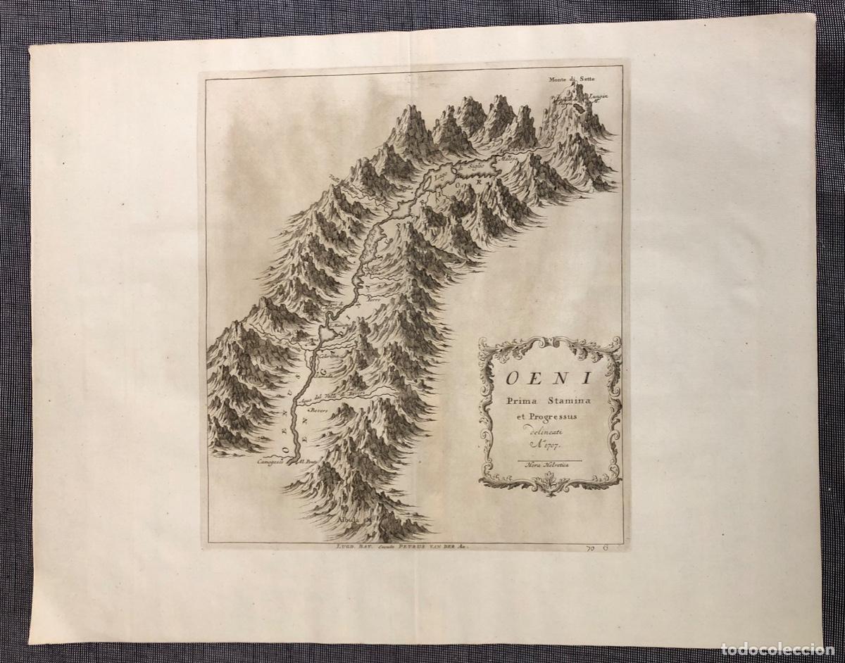 Arte: MAPA OENI PRIMA STAMINA ET PROGRESSUS DELINEATI 1707. LUGD. BAT. EXECUDIT PETRUS VAN DER AA. SUIZA