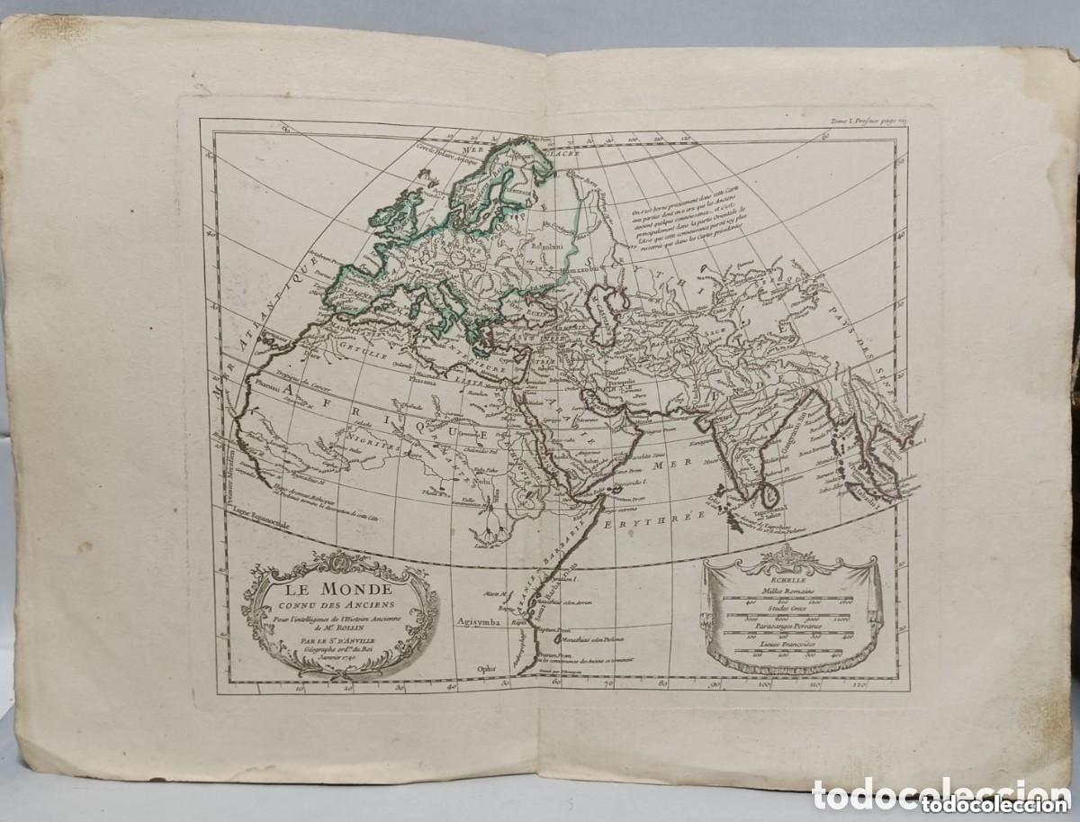 Arte: Le Monde Connu des Anciens. Mapa de Jean Baptiste Bourguignon D&acute;Anville - A&ntilde;o 1740