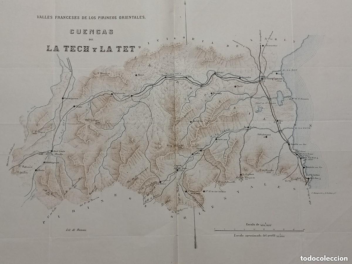 Arte: VALLES FRANCESES DE LOS PIRINEOS ORIENTALES. CUENCAS DE LA TECH Y LA TET. LITOGRAF&Iacute;A DE DONON