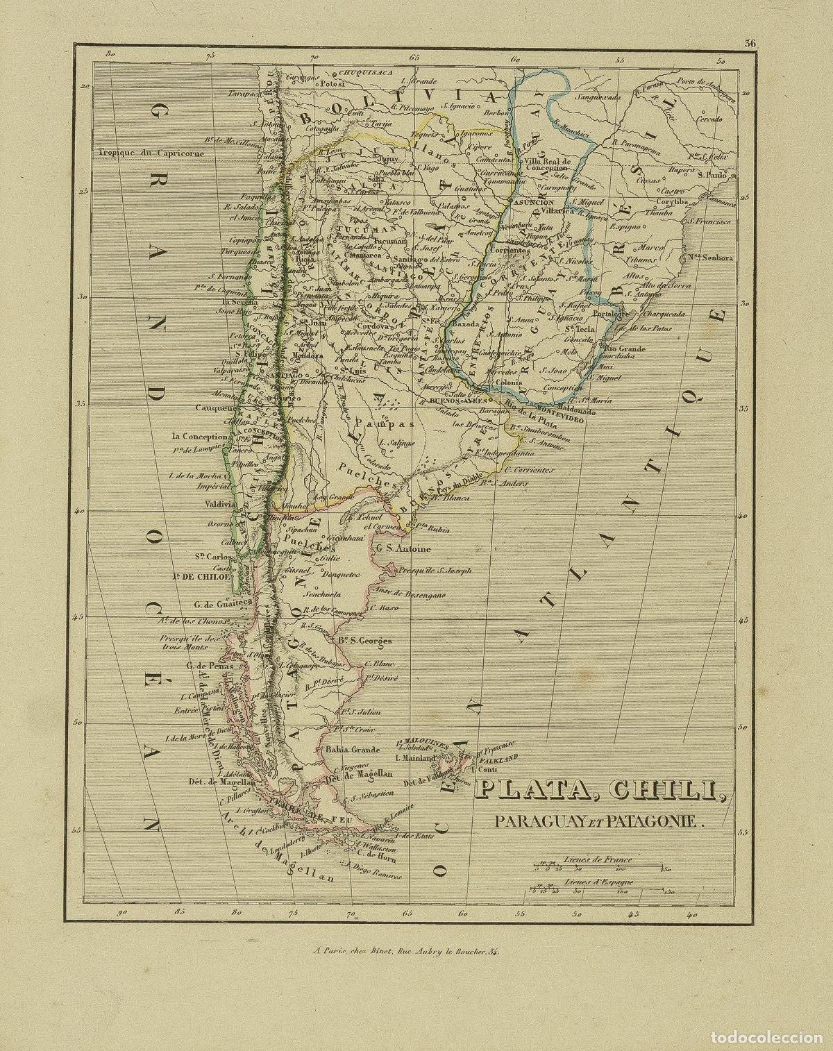 Arte: Plata, Chili, Paraguay et Patagonie - Binet