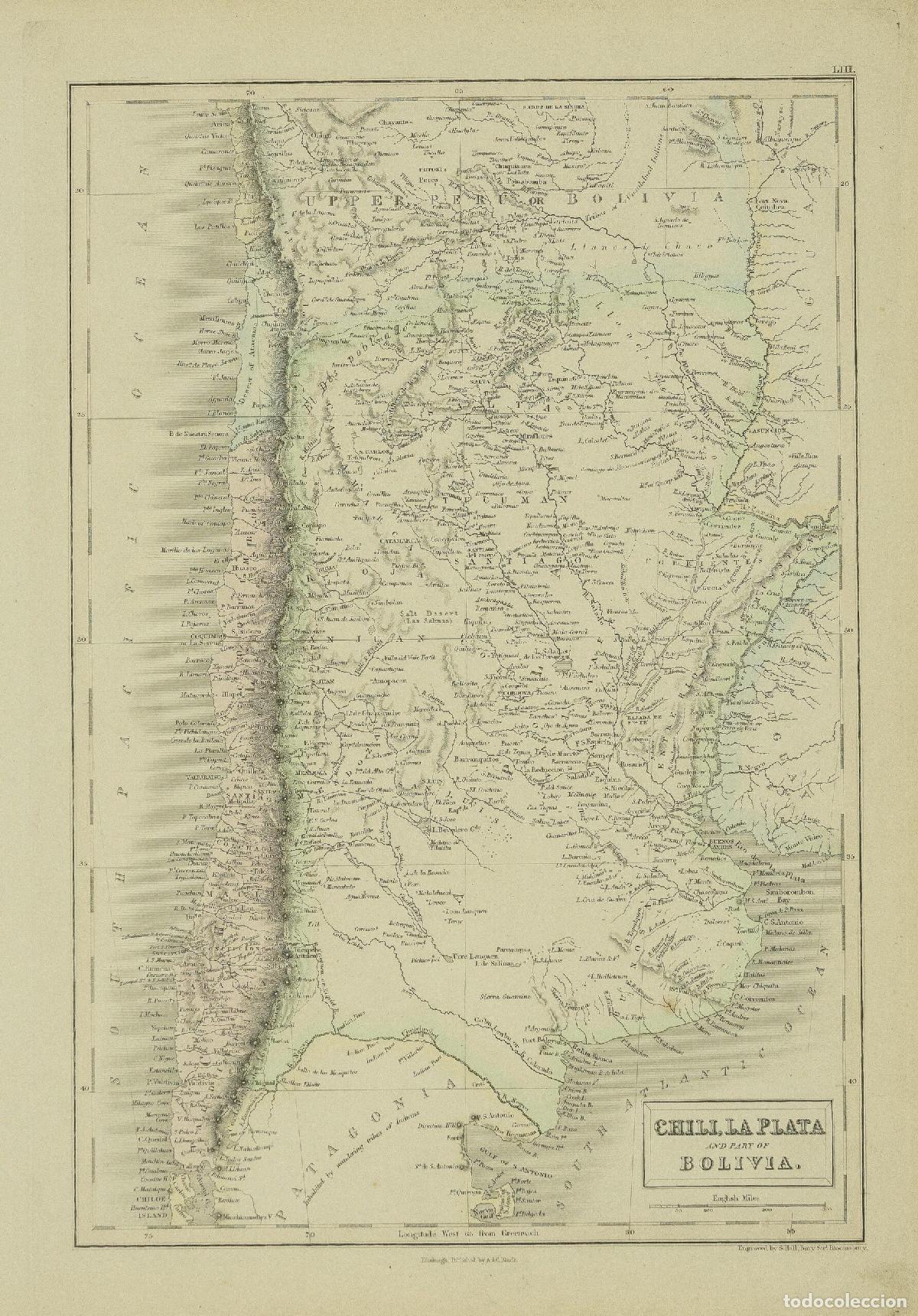 Arte: Chili, La Plata and part of Bolivia - Black, Adam & Charles