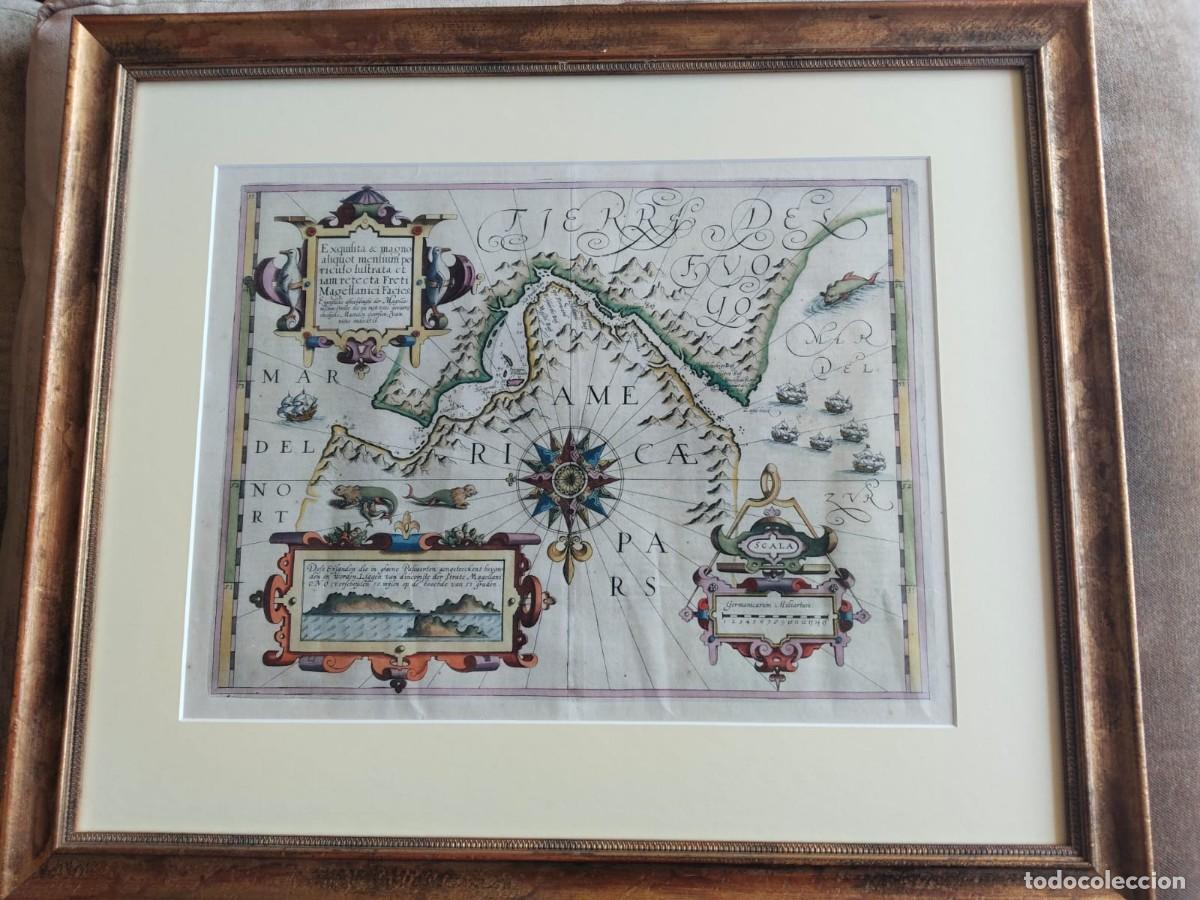 Arte: Mapa Siglo XVII Estrecho de Magallanes