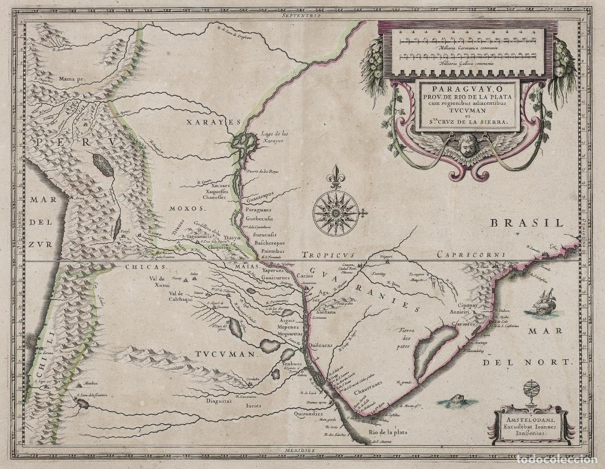 Art: Paraguay, &oacute; Prov. de Rio de la Plata - Jansson, Joannes