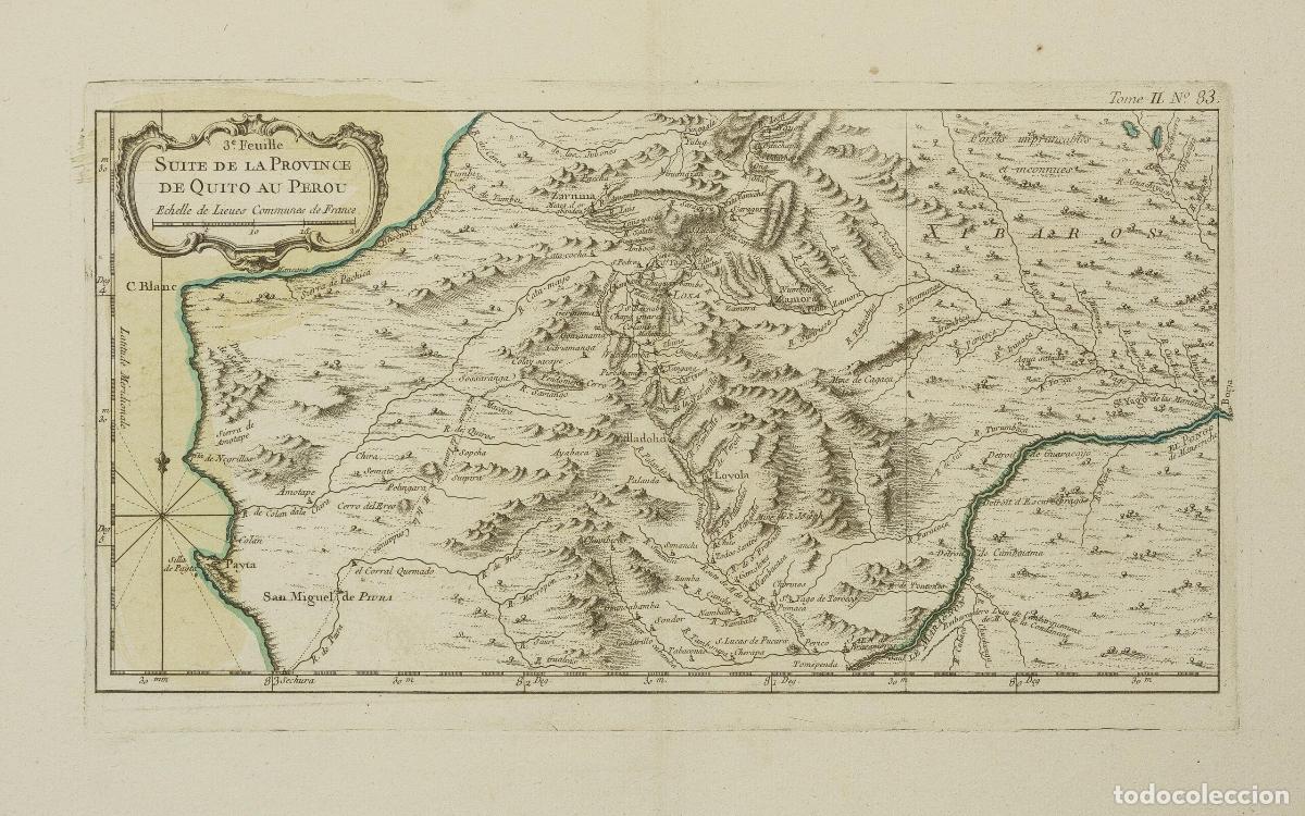 Kunst: 3e Feuille Suite de la Province de Quito au Perou - Bellin, Jacques Nicolas
