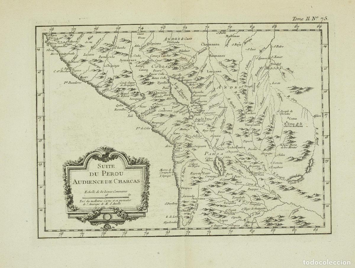 Arte: Suite du Perou Audience de Charcas - Bellin, Jacques Nicolas