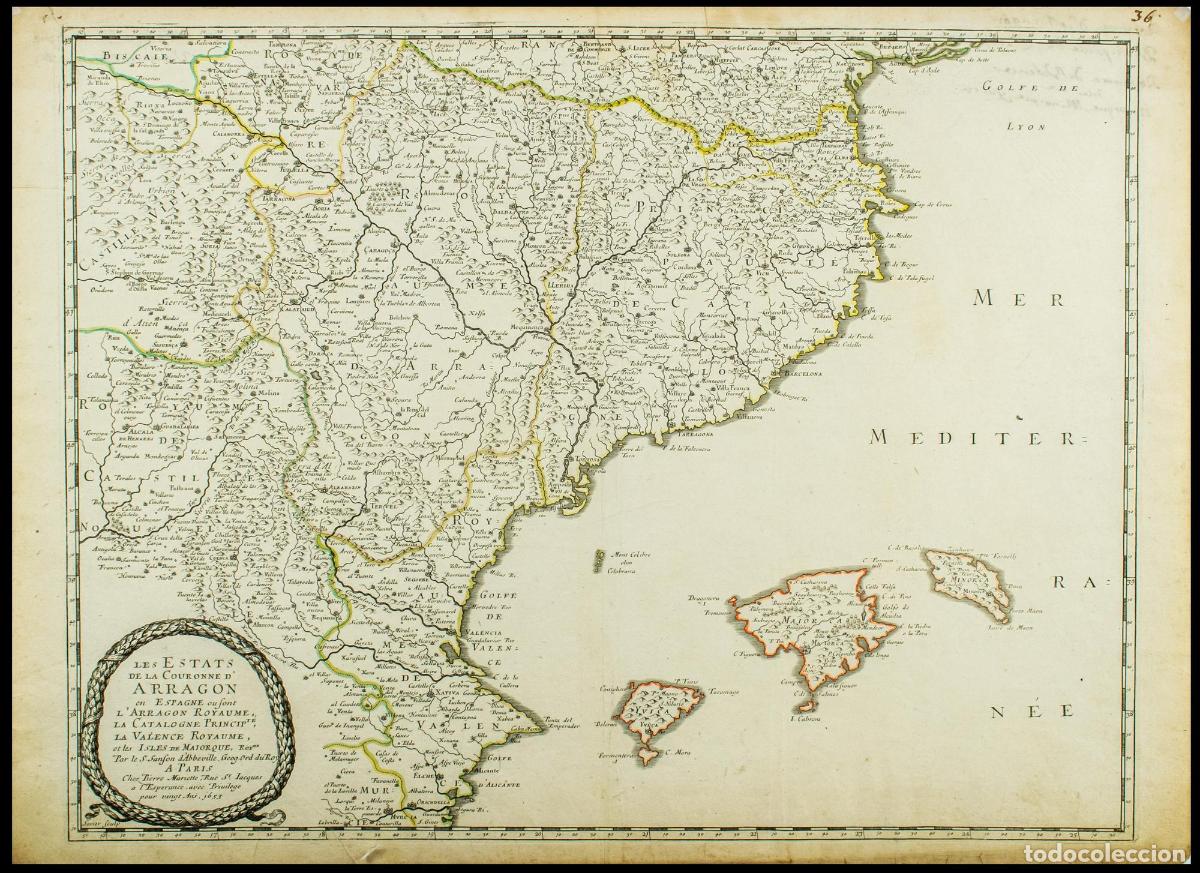 Arte: Les Estats de la Couronne d'Arragon en Espagne&hellip; la Catalogne - Sanson d'Abbeville, Nicolas