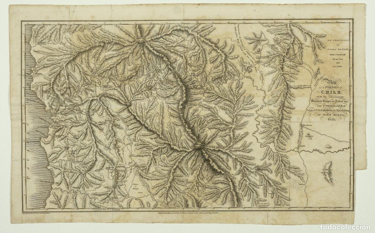 Art: Map of a portion of Chile - Miers, John
