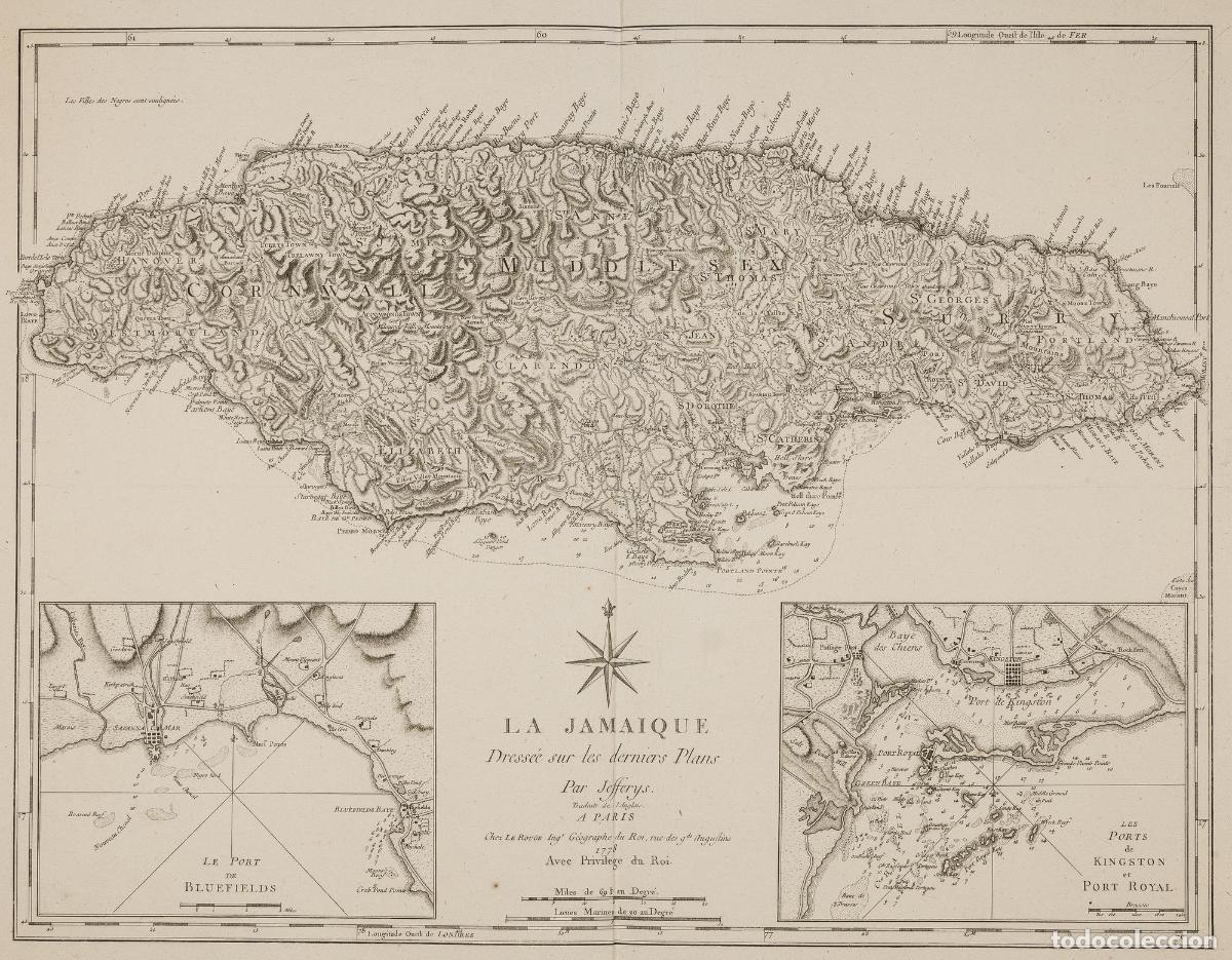 Art: La Jamaique Dress&eacute;e sur les derniers plans Par Jefferys - Le Rouge / Jefferys