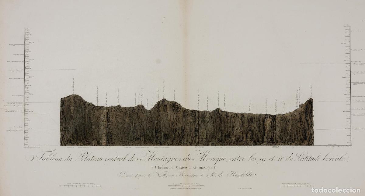 Art: Tableau du Plateau central des Montagnes du Mexique - Humboldt, Alexander von
