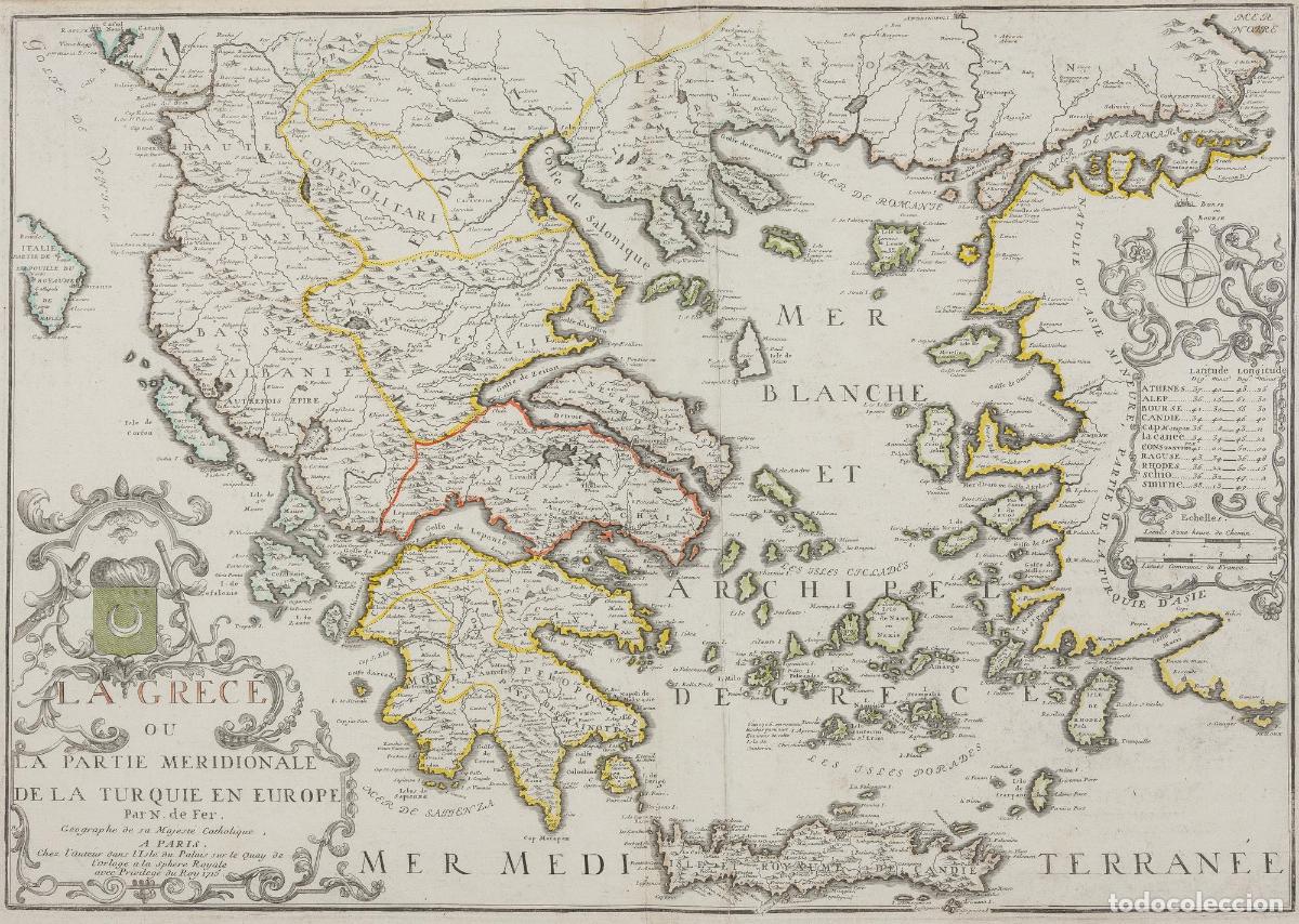Art: La Grece ou la partie meridionale de la Turquie en Europe - De Fer, Nicolas