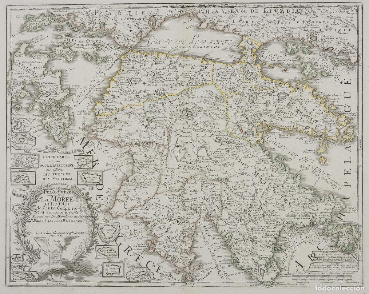 Art: Peloponese aujourd'huy la Mor&eacute;e et les Isles de Zante, Cefalonie, Ste Maure&hellip; - De Fer, Nicolas