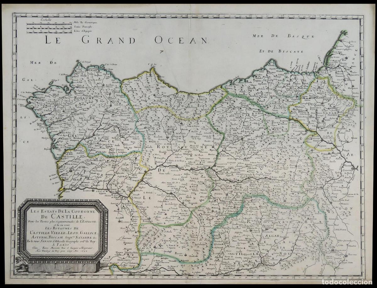 Art: Les Estats de la Couronne de Castille&hellip; Castille Vielle, Leon, Gallice, Astrurie, Biscaie, Navarre -