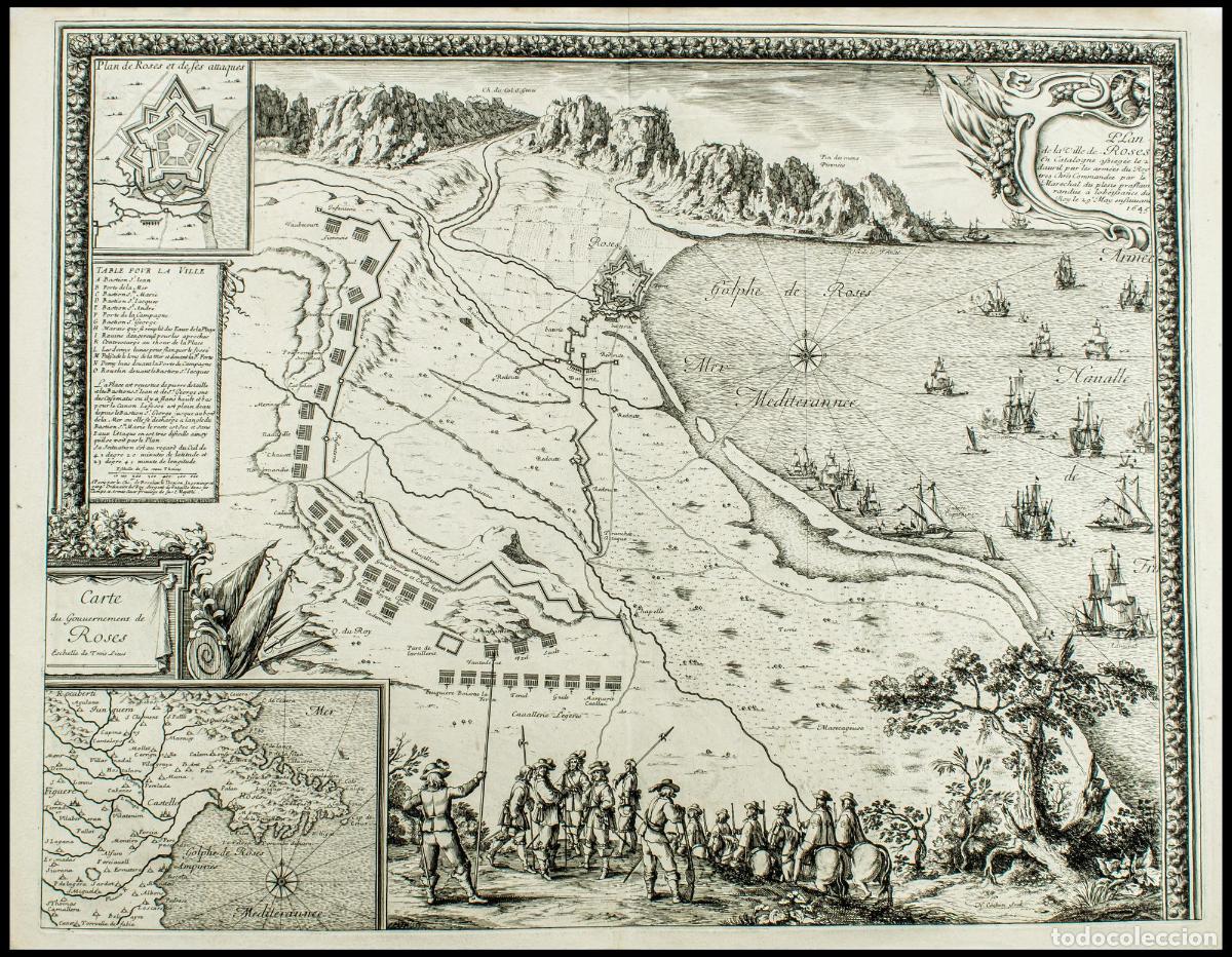 Art: Plan de la ville de Roses - Beaulieu, S&eacute;bastien Pontault de