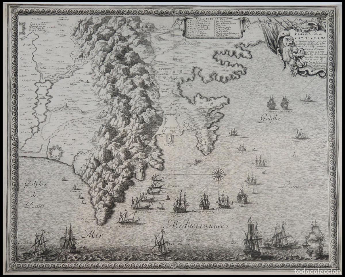Art: [Plano de Cadaqu&eacute;s] Plan de la Ville de Cap de Quiers - Beaulieu, S&eacute;bastien Pontault de