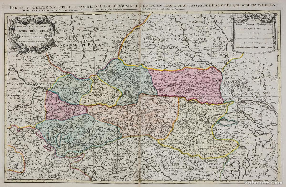 Art: Partie du Cercle d'Austriche scavoir l'Archiduch&eacute; - Jaillot / Sanson