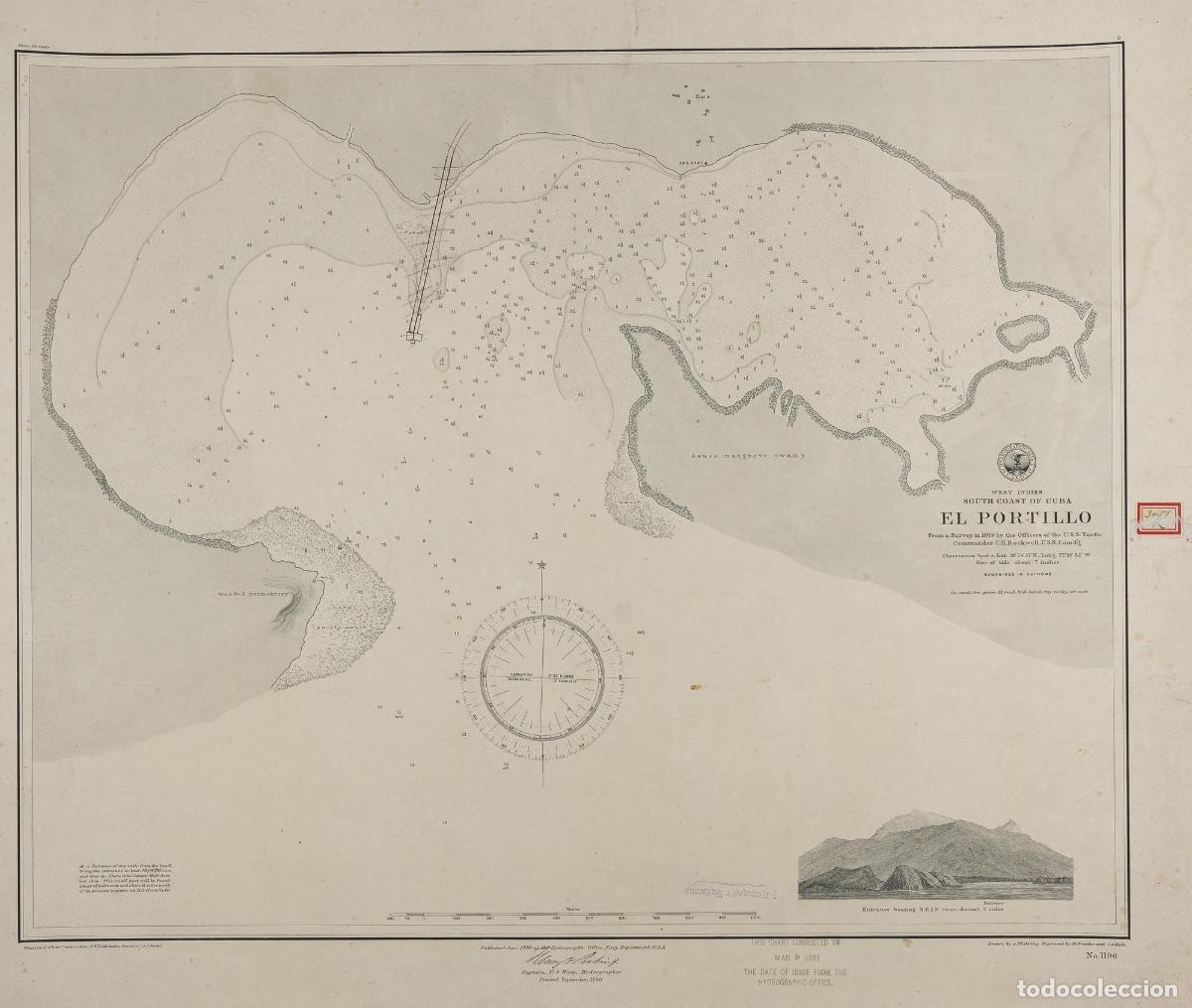 Art: Plano de C&aacute;diz: South Coast of Cuba - El Portillo